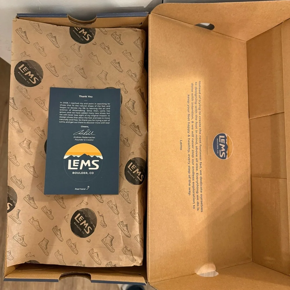 Lems Chillum Spruce minimalist shoes men’s 12 women’s 13.5 new in the box - Picture 9 of 9